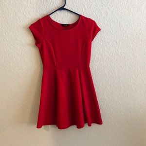 Red cocktail dress